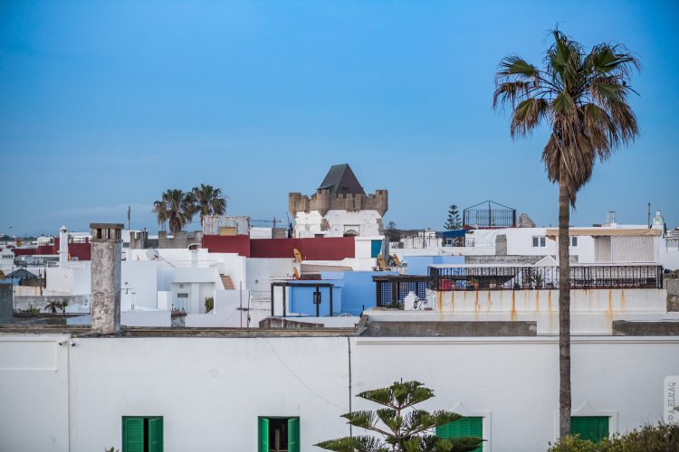 Terrasse Assilah Riad Dar el maq, vue sur l'atlantique